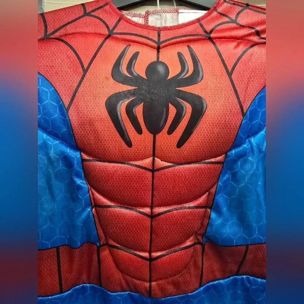 Spiderman Spidey Toddler Halloween Costume w Mask Muscle Chest Marvel, New - Picture 3 of 3